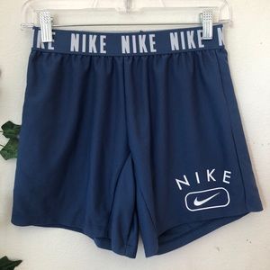 Nike dri fit dark blue women’s shorts